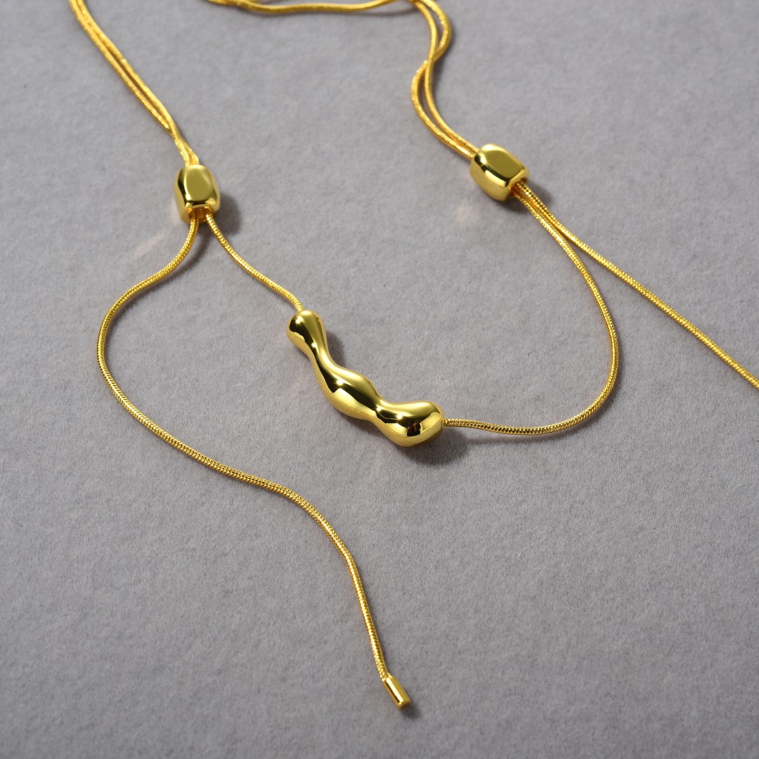 high end permanent jewelry Vintage-Inspired Artisan-Made Polished high end jewelry storage Brass Geometric Necklace Wholesale real high end jewelry