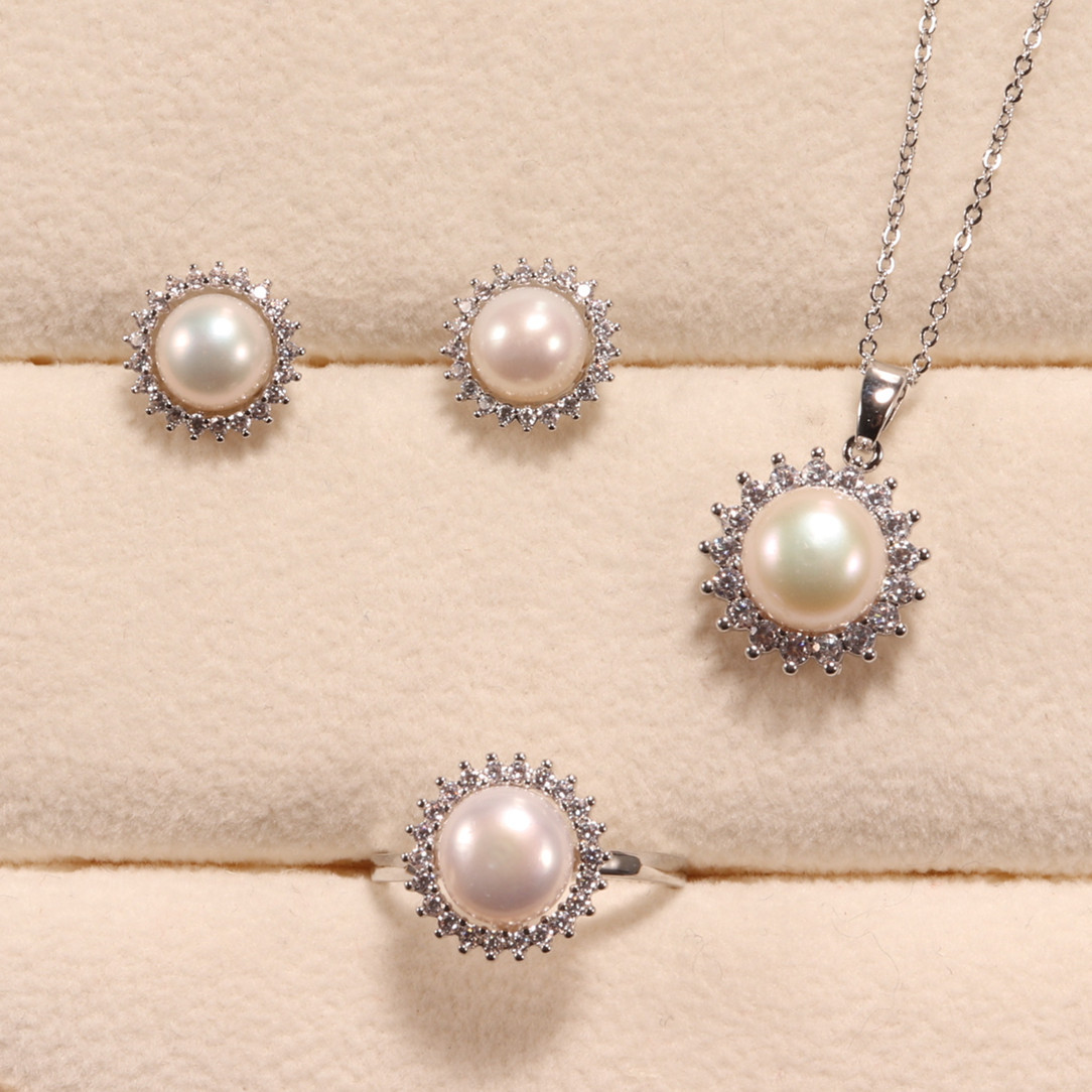 high end unicorn jewelry box Limited Edition Celebrity Style high end jewelry stores dallas Tarnish-Resistant Freshwater Pearl Jewelry Set with Sleek Glam Design high end jade jewelry