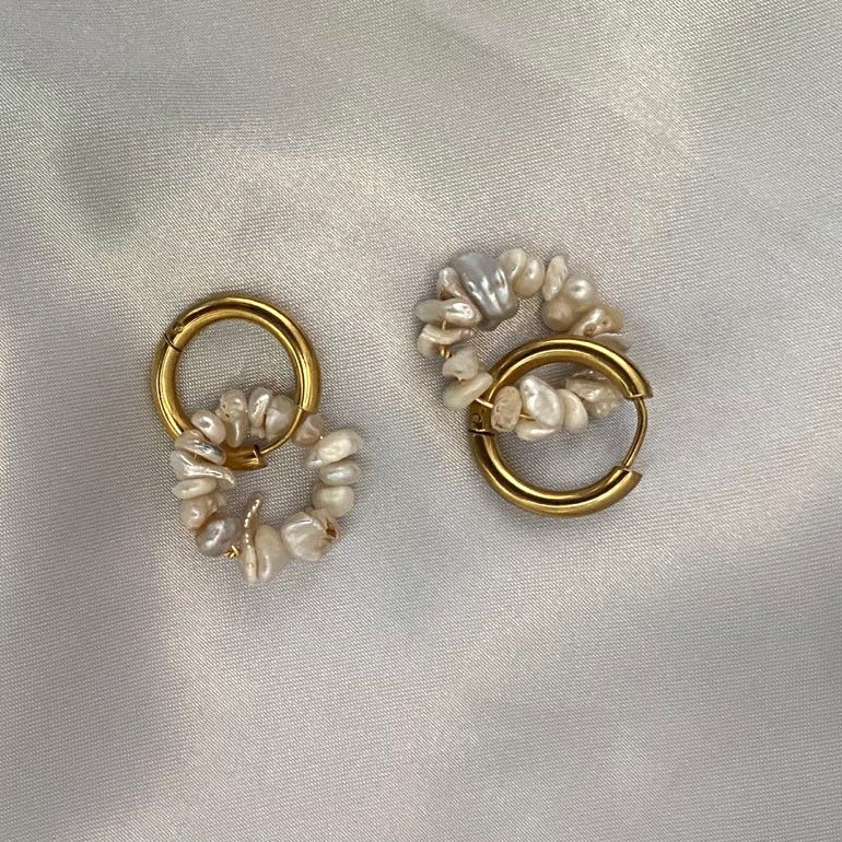 is effy jewelry high end Eco-Chic Celeb Style: Upcycled Shiny Titanium & Freshwater Pearl Jewelry Set (2 high-end punk jewelry PCS/Package) high end jewelry nyc