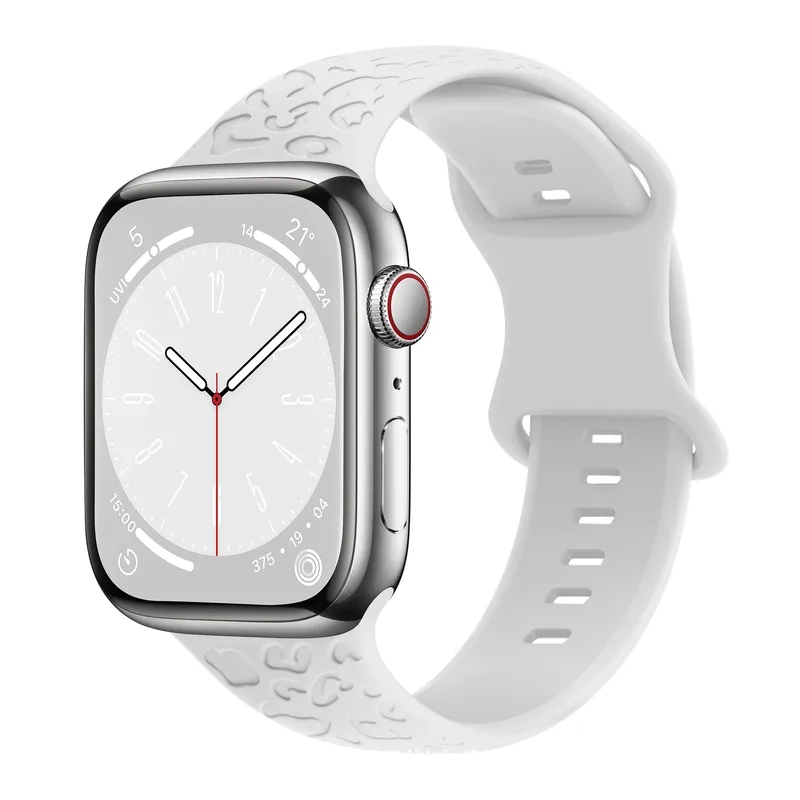 kumar tailors and fashion accessories Handmade Glam fashion accessories near me Leopard Silicone Strap for Apple Watch with Butterfly Buckle - Sleek Design fashion accessories benefit ball