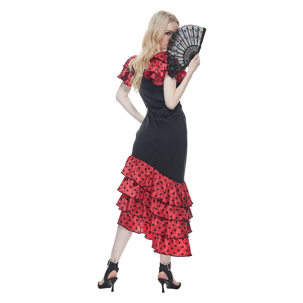 legit online women's clothing Women's Vintage Style Halloween Masquerade Costume with Polka Dots - 1920s women's clothing Bold Classic Earthy Look women's clothing shops near me
