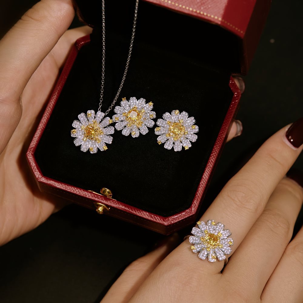 list of high end jewelry brands Timeless Tribal Elegance: Sterling Silver Zircon Floral high end jewelry repair Jewelry Set - Exclusive, Safe & Sleek Design high end resin jewelry