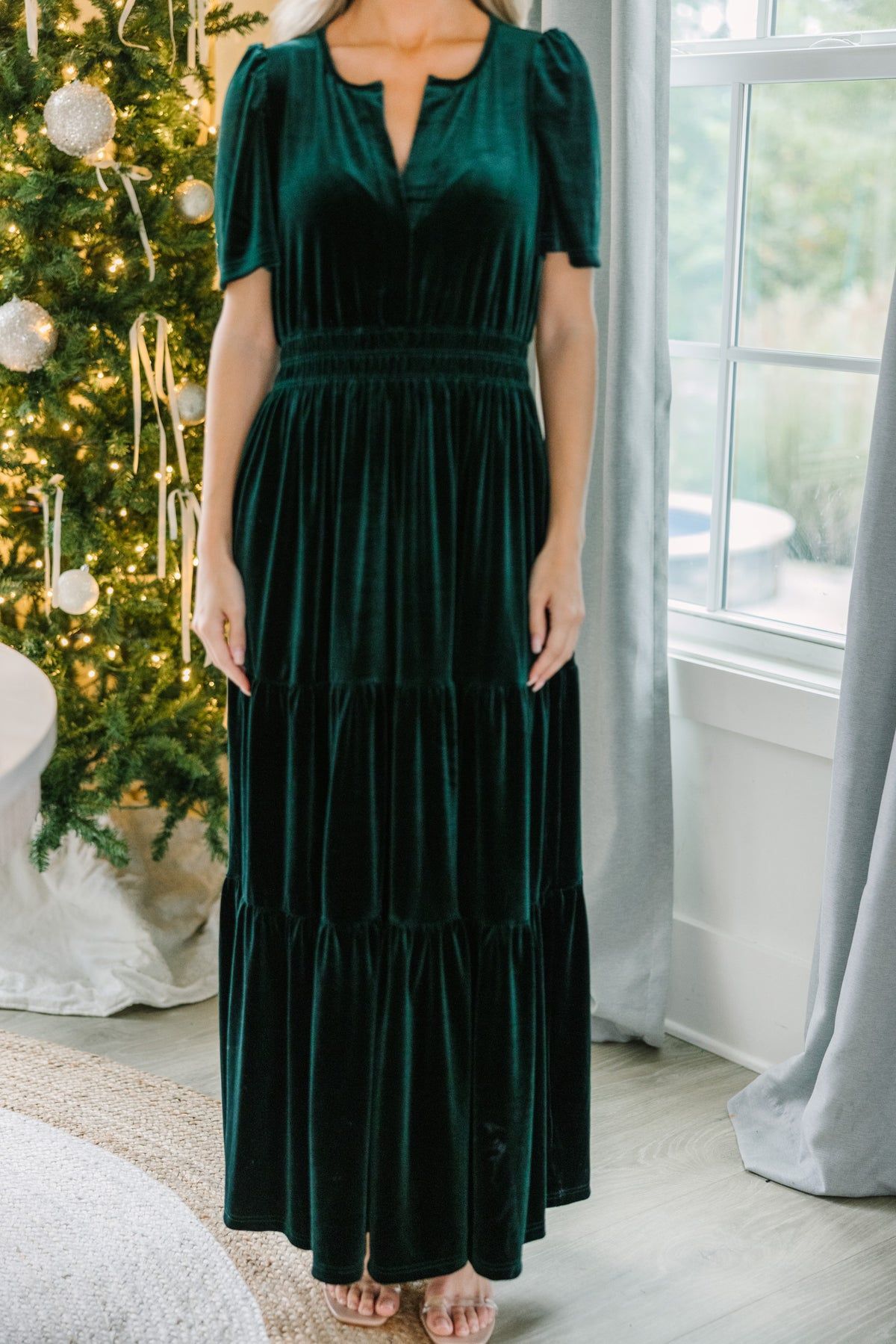 mature women clothing Vintage Velvet V-Neck Short Sleeve Maxi Dress - Upcycled Edgy Elegance for Banquet 0x women's clothing or Cocktail Party women's clothing kirkland wa