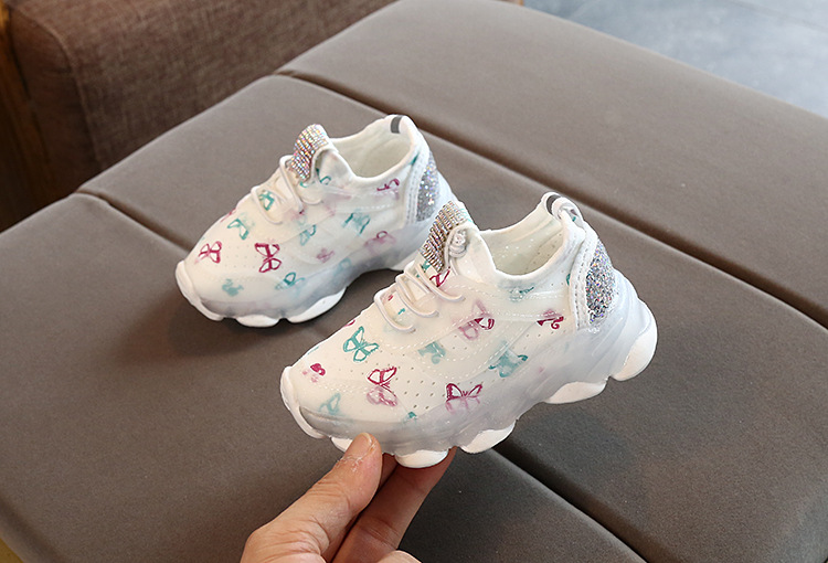 movie baby kids Handpicked Boho Chic Butterfly Sneakers - Shiny, Classic Design, Round Toe for treasure rooms baby-kids furniture Kids baby kids gun