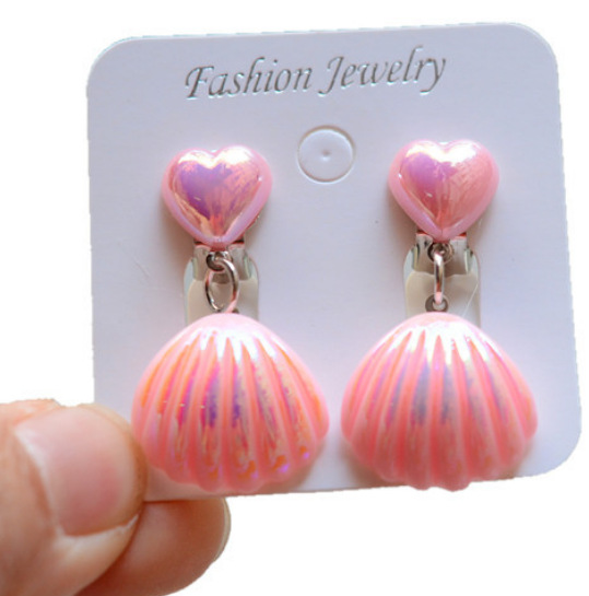 old fashion jewelry boxes Vintage Retro Resin Ear Cuffs costume jewelry vs fashion jewelry for Girls - Non-Toxic Classic Style in Simple Shell Design indian fashion jewelry near me