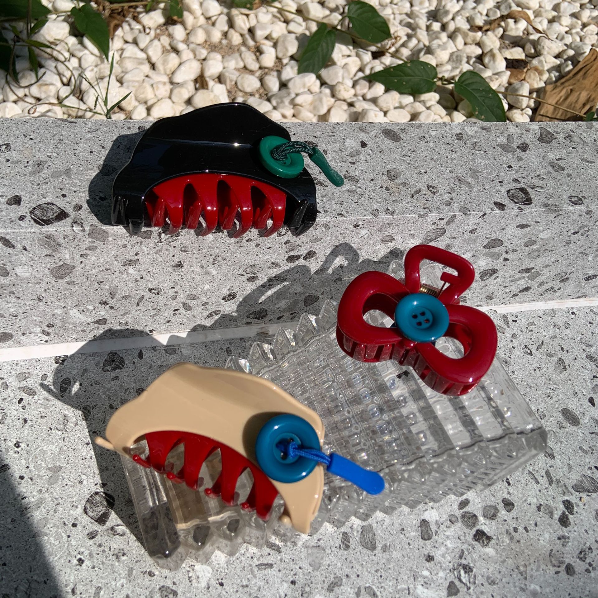 queensbay mall hair accessories Exclusive Luxury Women's Streetwear: Affordable Geometric Resin Hair hair accessories under 300 Claws Must-Have hair accessories temu