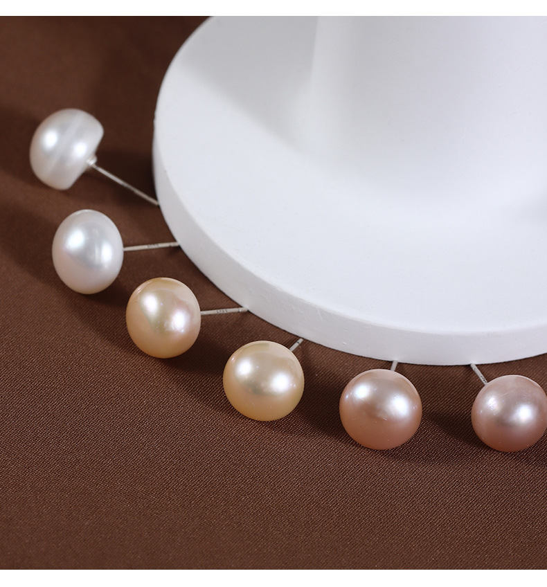 sell high end jewelry near me Genuine Polished Freshwater high end jewelry toronto Pearl Studs - Safe, Solid Color Earrings from Seasonal Collection high end jewelry women