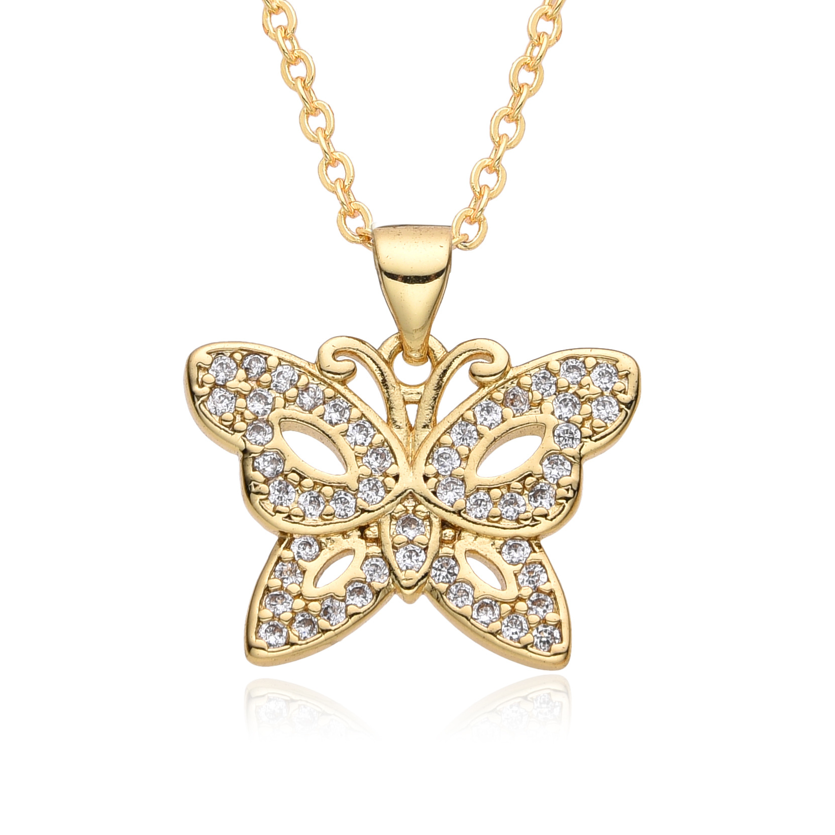 vanessa fine jewelry Ethical Glam Copper quince fine jewelry Butterfly Statement Pendant Necklace fine jewelry usa