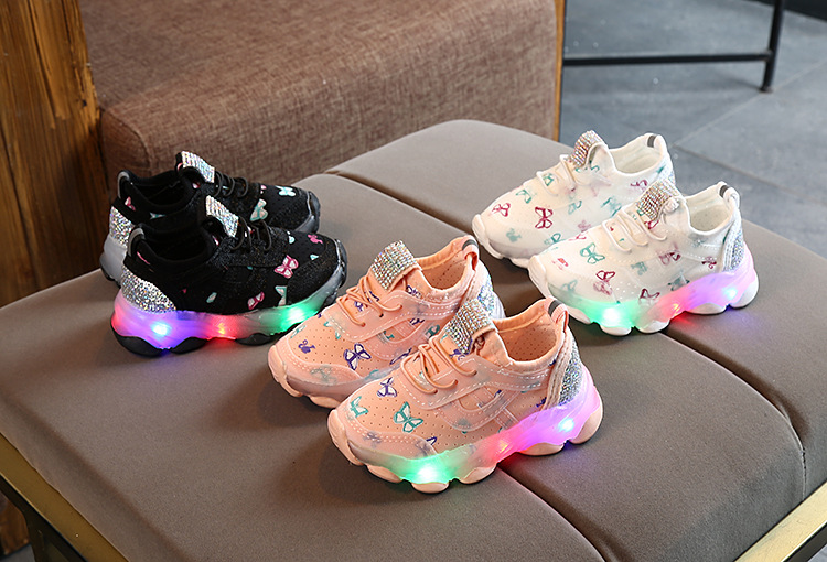 west coast kids kyte baby Handpicked Boho Chic Butterfly Sneakers my baby kids studio reviews - Shiny, Classic Design, Round Toe for Kids baby games 2-4 year old kids