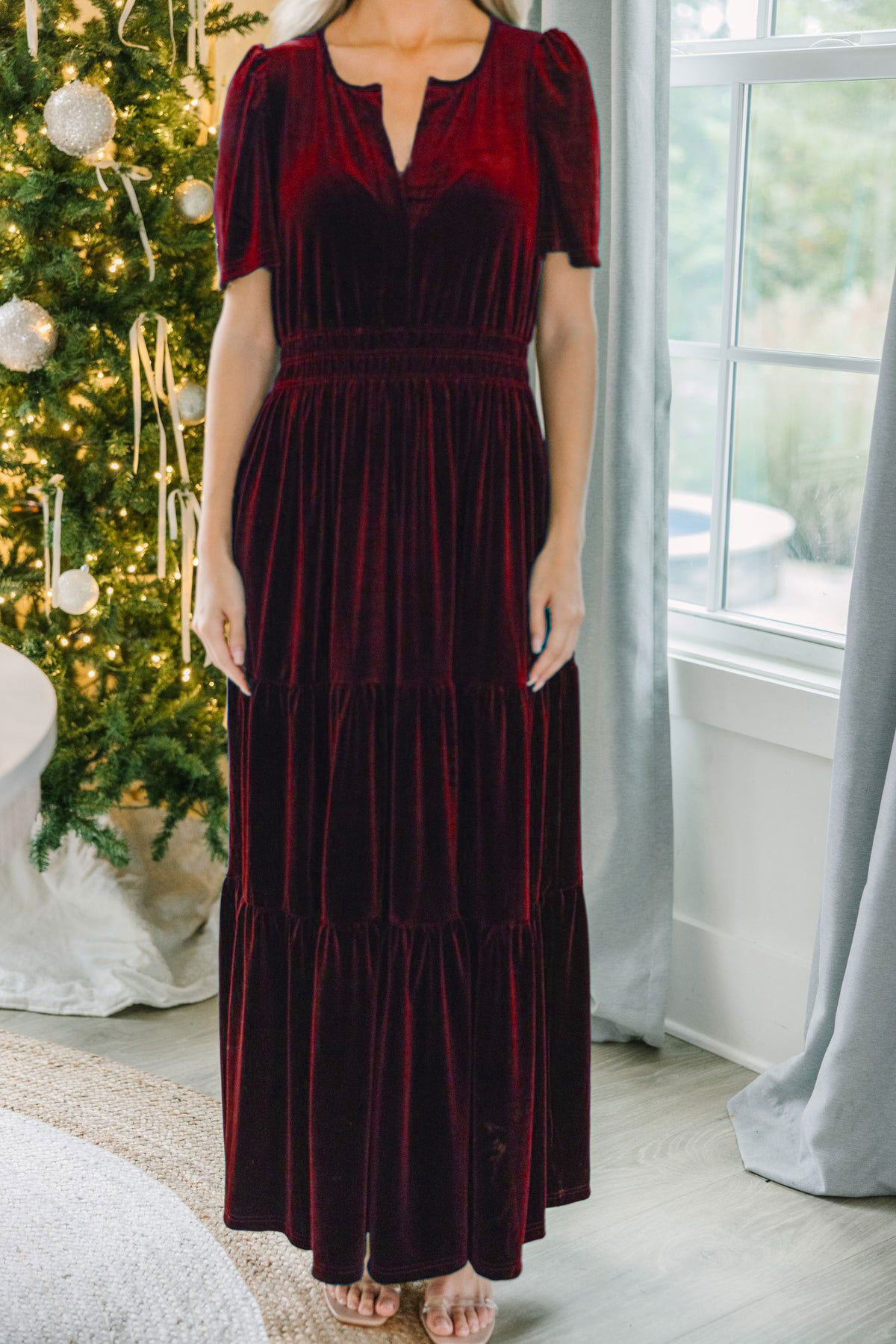 women's 6xl clothing Vintage Velvet V-Neck Short Sleeve Maxi women's clothing for work Dress - Upcycled Edgy Elegance for Banquet or Cocktail Party 90 year old women's clothing