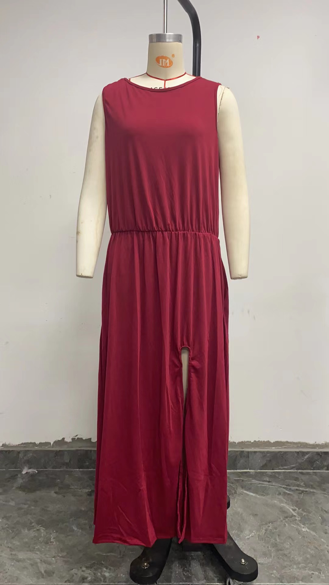 women's clothing in the 1800s Upcycled Classic Women's Sleeveless Maxi Dress infinity women's clothing - Elegant Minimalist Solid Color for Daily & Holiday j.jill women's clothing