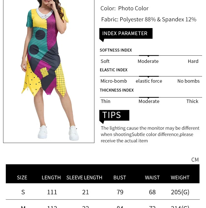 women's clothing overnight shipping Women's Skin-Friendly Color Block women's clothing revolve Halloween Costume with Eye-Catching Props - Gift-Ready for Parties good quality women's clothing