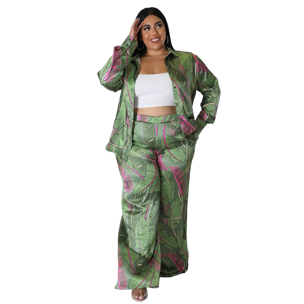 60's era women's clothing Eye-Catching Retro Print Plus Size Spandex women's clothing upper west side Pants Set - Personalized, Non-Toxic Gift-Ready Two-Piece Outfit george women's clothing
