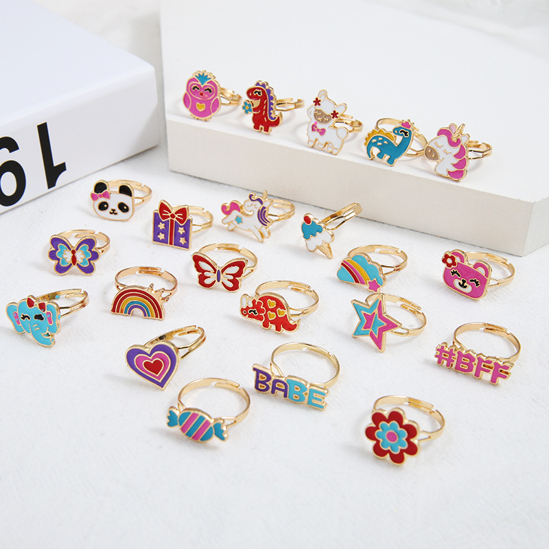 8mm fashion jewelry Budget-Friendly Heritage-Inspired Matte blue fashion jewelry Antique Heart Shape Alloy Plating Women's Open Ring Set nisa premium fashion jewelry