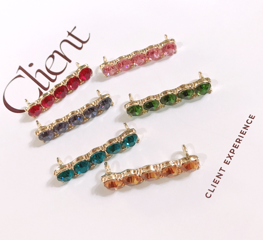 celebrity style Exclusive Grunge Statement: Geometric Acrylic Alloy Jewelry with Pearls skin-friendly & Rhinestones - Limited Stock boho-inspired