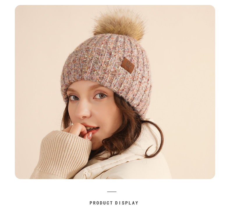fashion accessories clothes Unique Women's Retro fashion accessories tools Wool Cap with Pom Poms - Personalized Simple Elegance for One-of-a-Kind Style zelyn fashion accessories co. ltd