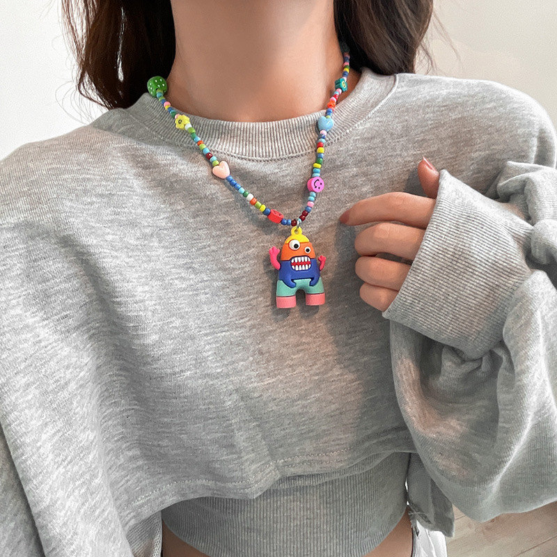 fashion jewellery 925 Ethically Sourced Glossy Resin Beaded black fashion jewelry Necklace - Affordable Tailor-Made Luxury for Feminine Style u7 high quality fashion jewelry