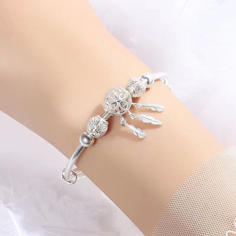 fashion jewelry vs Ethically Sourced Exquisite Retro fashion jewelry hair clips Dreamcatcher Alloy Plated Women's Bangle - High-End Wholesale Piece 90s fashion jewelry