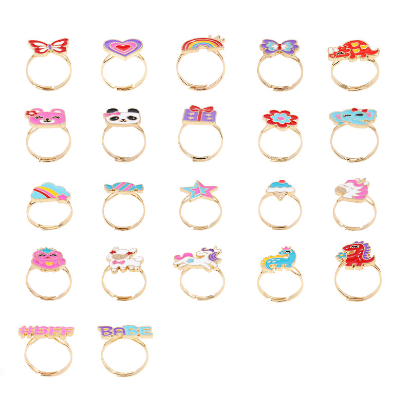 fashion y jewelry Budget-Friendly Heritage-Inspired Matte Antique valentino fashion jewelry Heart Shape Alloy Plating Women's Open Ring Set wholesale fashion jewelry suppliers