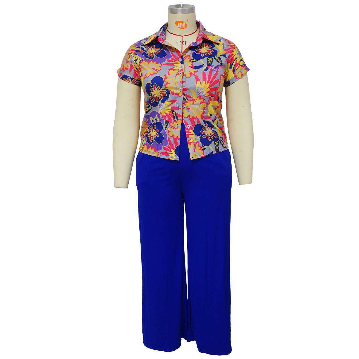 fila women clothing Exclusive Ethnic Premium Quality Sophisticated Plus good quality women's clothing Size Flower Print Two-piece Spandex Polyester Pants Set women's clothing yorkton