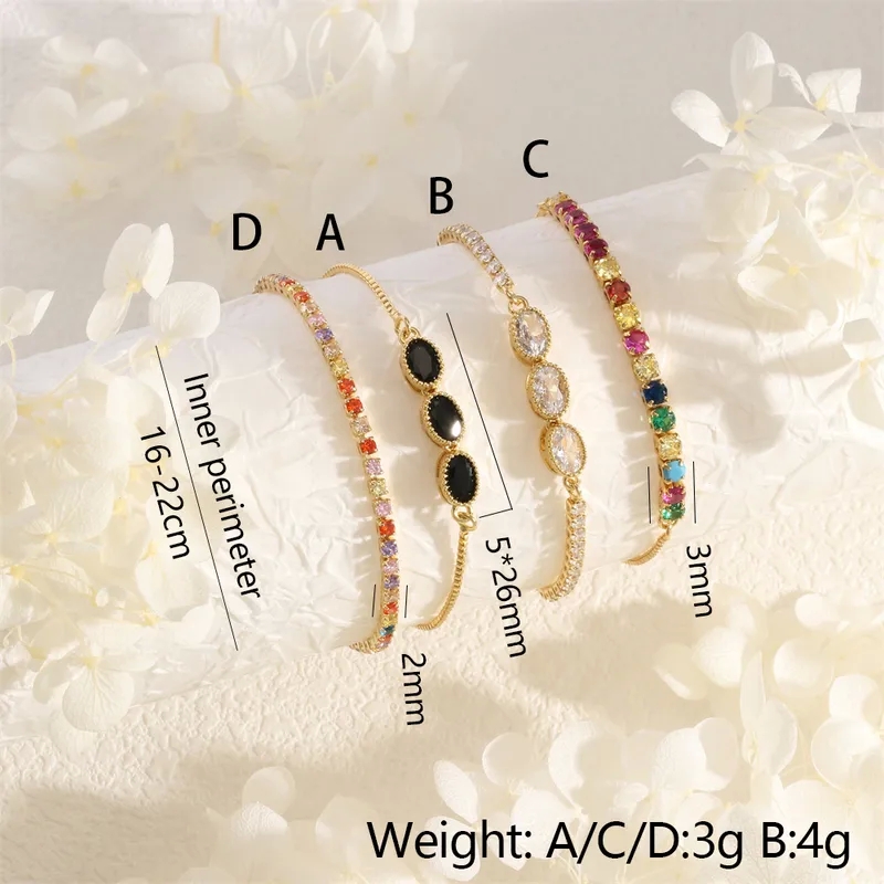 occasions fine jewelry Limited Edition Dainty 18K Gold fine jewelry for little girl Plated Oval Zircon Bracelet - Affordable Glamorous Style studio 51/50 piercing & fine jewelry