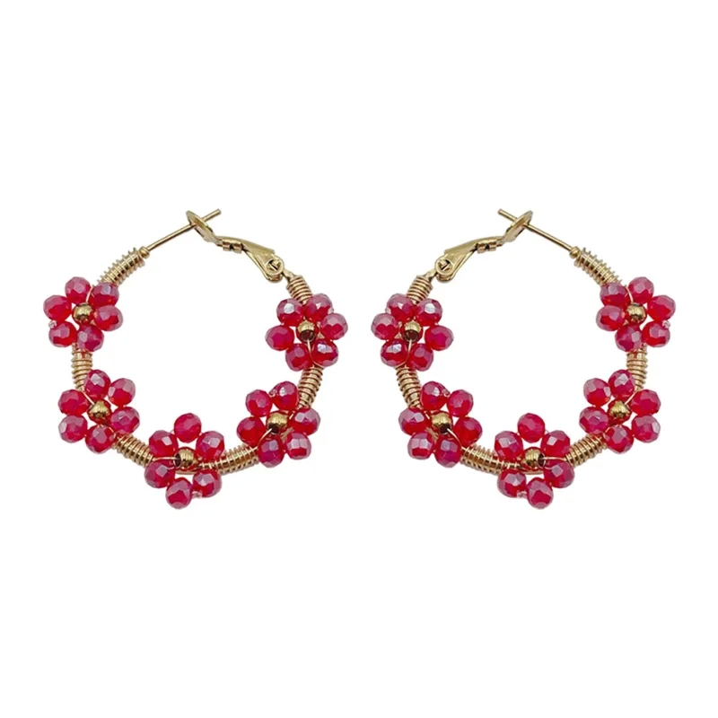 fine jewelry display Ethically Crafted venetzia fine jewelry Shiny Stainless Steel Crystal Flower Earrings for Formal Occasions (1 Pair) janet heller fine jewelry