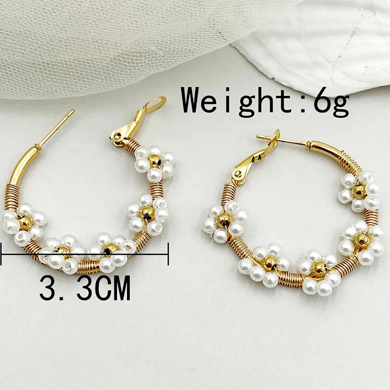 Ethically Crafted Shiny Stainless Steel Crystal Flower Earrings for Formal Occasions (1 Pair)