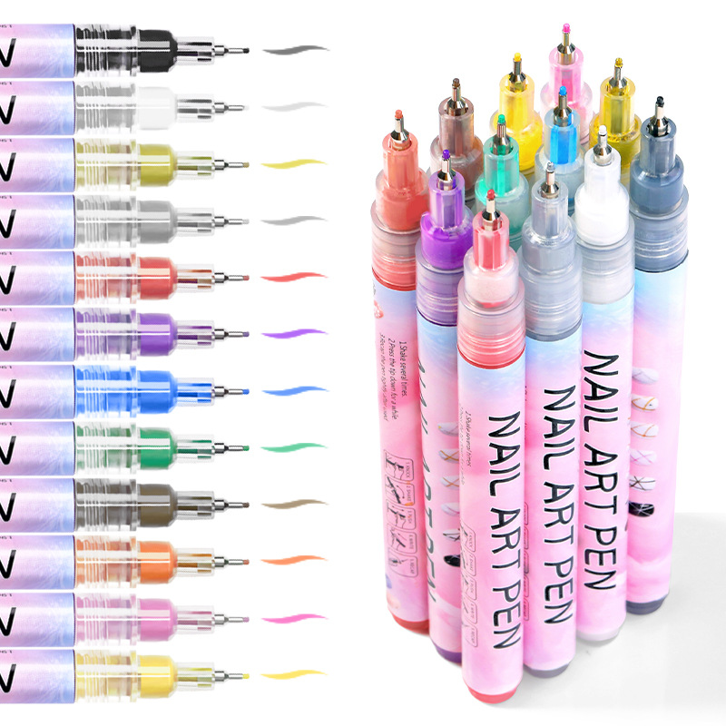 graceful beauty health and wellness Grunge Elegance: Handmade Seasonal Collection health and hygiene regulations in the beauty industry qld - 12-Piece Simple Letter Nail Pens 1st lady health and beauty everton park
