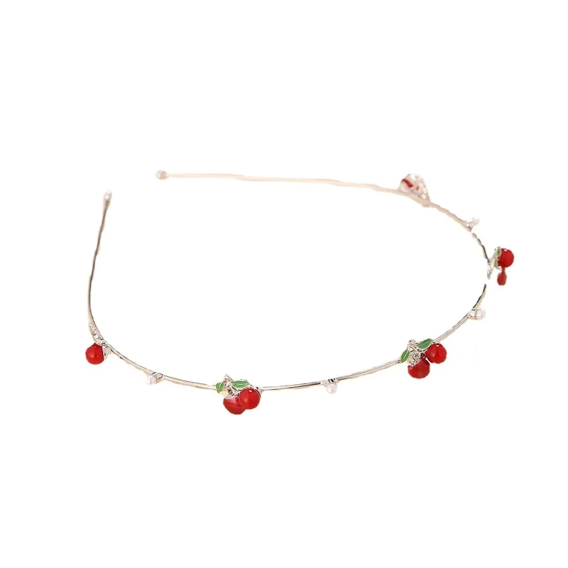 hair accessories hair clips Eco-Friendly Luxury Cherry-Plated newborn hair accessories Hairband: Exclusive Eye-Catching Alloy Design hair accessories baby girl