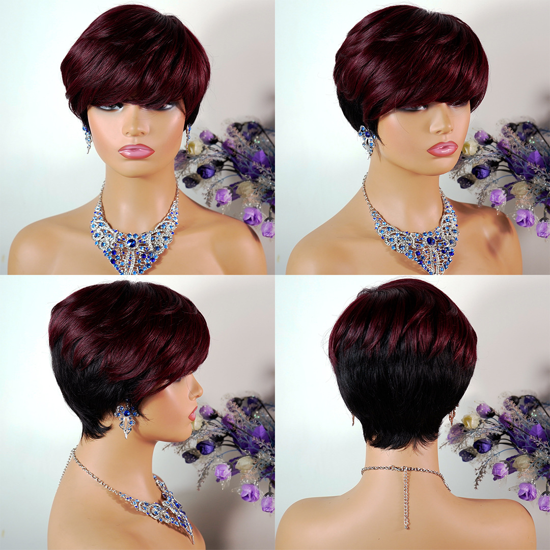 health and beauty san jose Exclusively Crafted Organic Waterproof health/beauty meaning instagram Women's Elegant Casual Real Hair Side Fringe Short Straight Wig just4you beauty&health photos