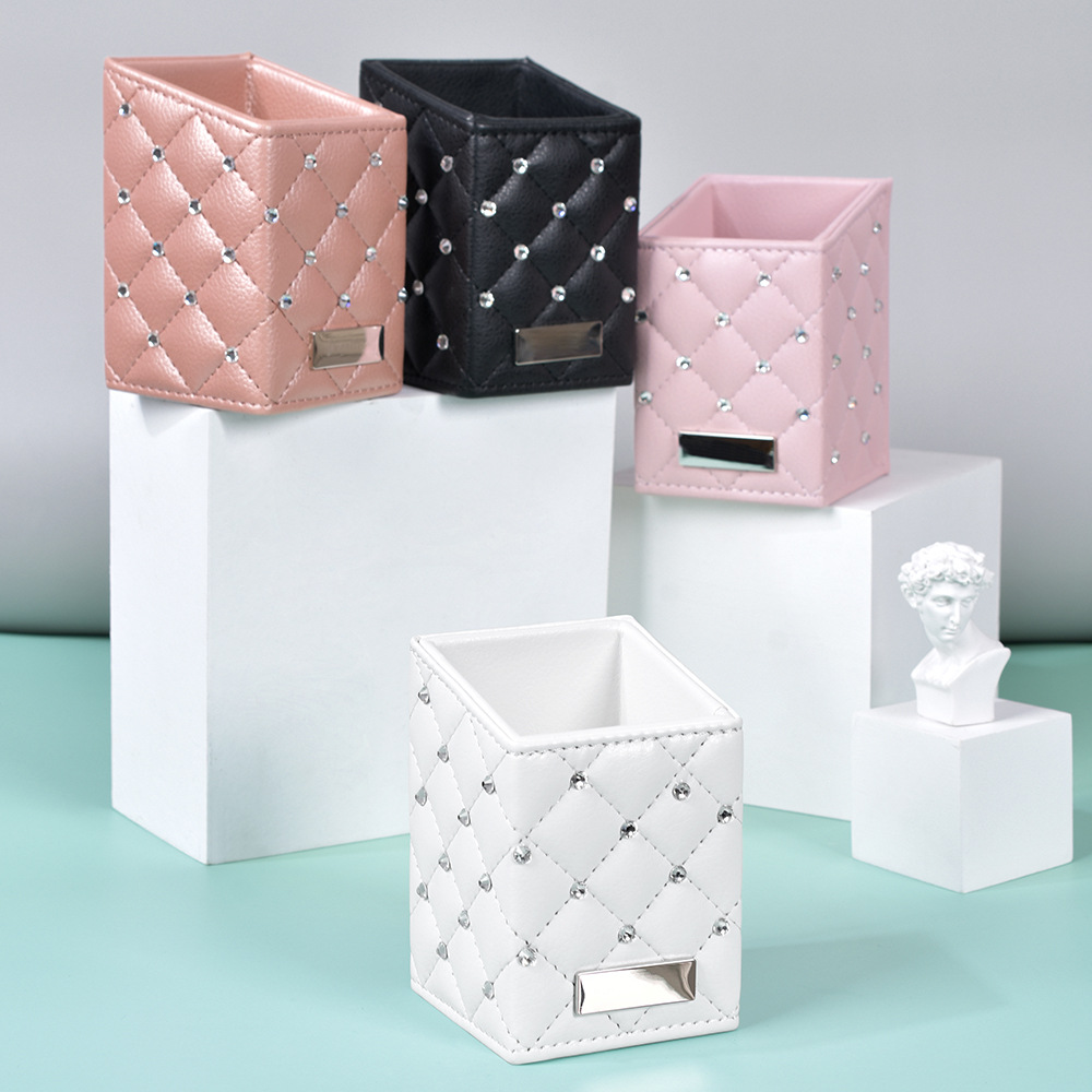 health & beauty ( massage spa) Premium Timeless PU Leather Plaid Storage Box for jems health and beauty Everyday Jewelry mangako beauty & health spa