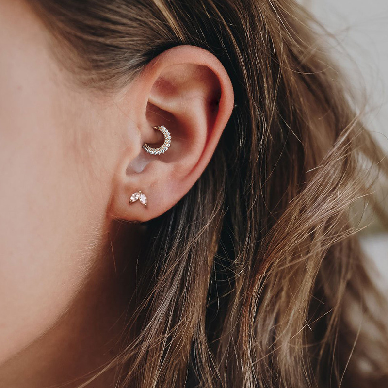 high end custom jewelry Eco-Friendly Silver Zircon Nose Ring: Romantic, Upcycled, Non-Toxic, Personalized high end jewelry london Gift Option high end wood jewelry box