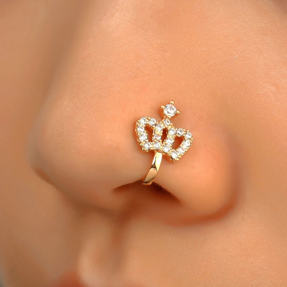 high end jewelry near me Celestial Sparkle: precious stones high end jewelry Rustic Star & Moon Nose Studs - Hand-Engraved 925 Sterling Silver Luxury high quality ear jewelry