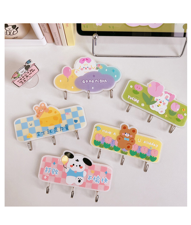 is fssai license mandatory for home kitchen Edgy Upcycled Premium Hand-Engraved Cute Animal Acrylic home kitchen organization ideas Metal Hooks home kitchen and bar