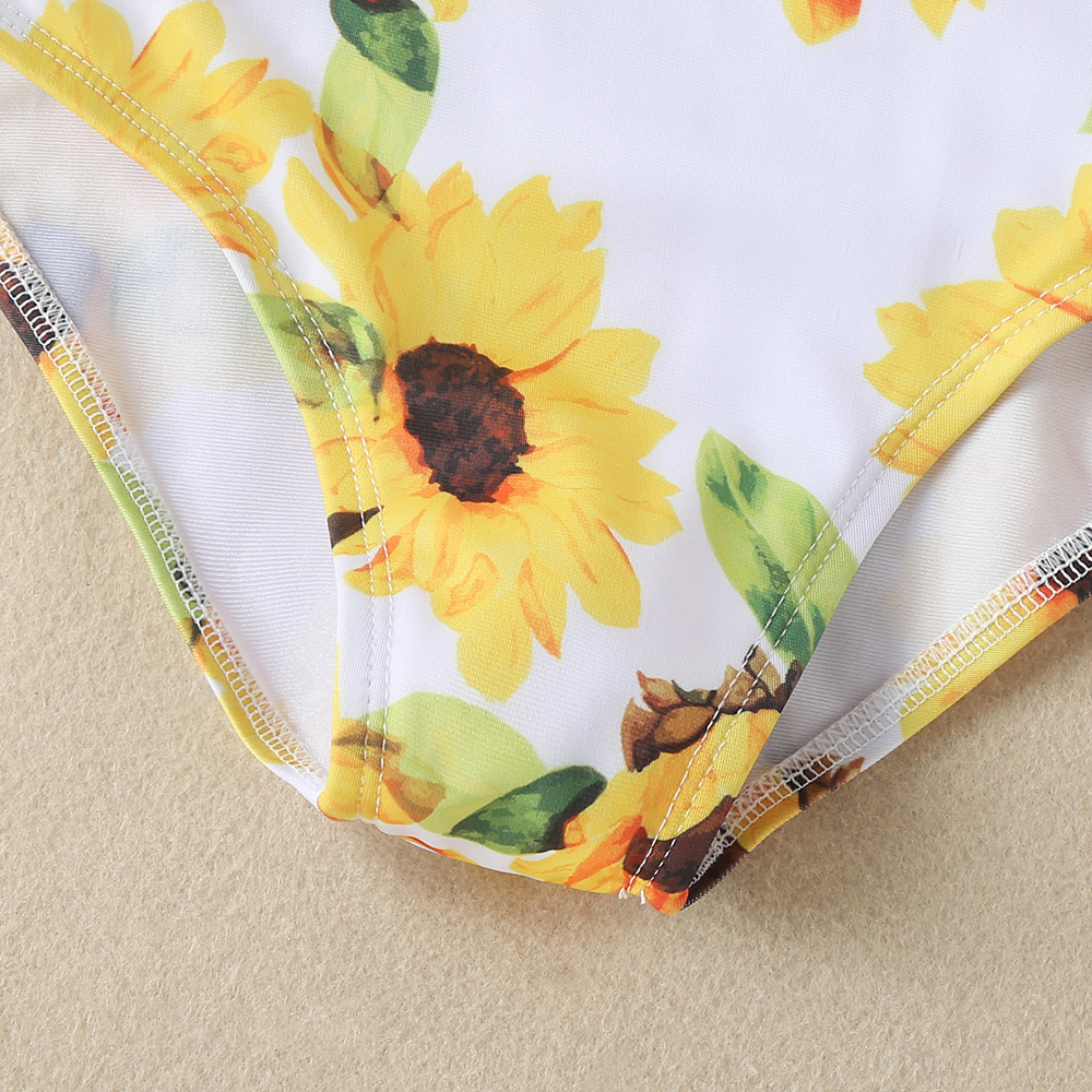 kids and baby matching xmas pjs Eco-Friendly Premium Quality Colorful Sunflower One Piece for Girls - kids baby shark costume-4-6 Exclusive Discount baby kids hair