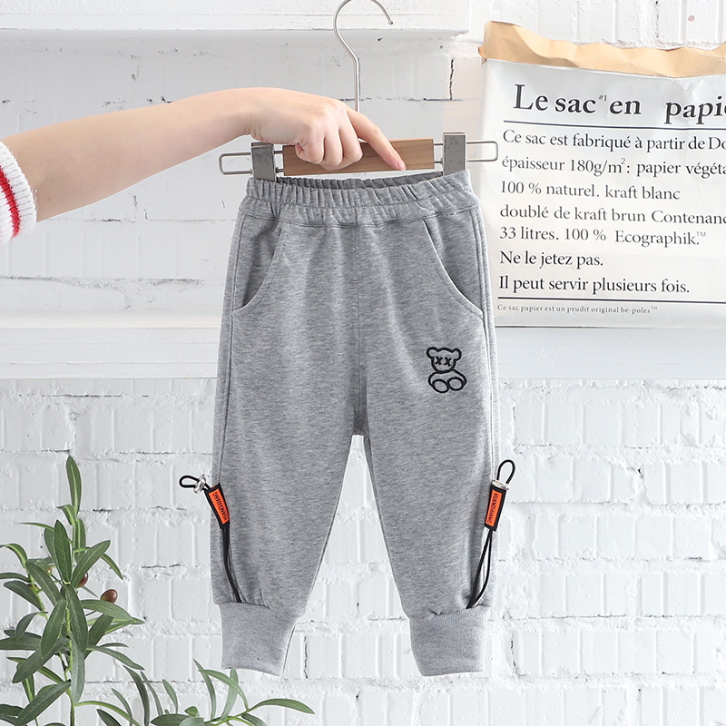 penu baby kids Budget-Friendly Sleek Organic Cotton Boys' 4 kids 3 baby daddies Sports Pants in Solid Colors khloe kardashian kids baby daddy
