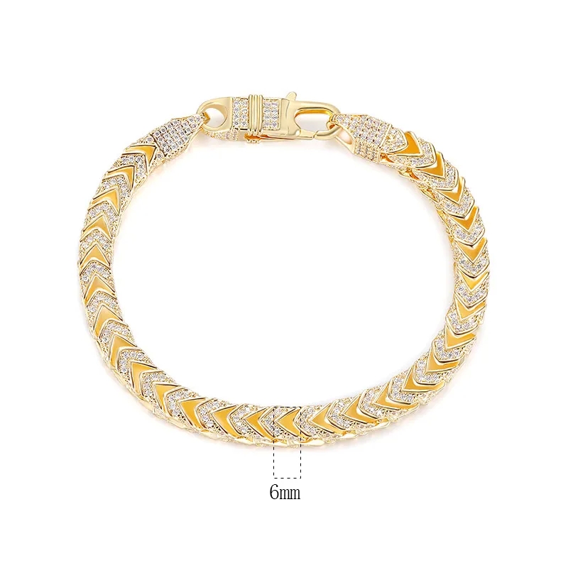 sell high end jewelry Unique 18K Gold Plated Zircon Arrow Bracelet - Affordable high end jewelry vancouver Chic & Formal Elegance high end jewelry on amazon