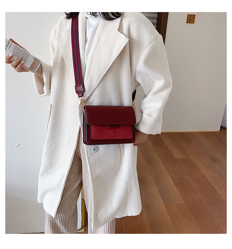 statement Unisex Vintage PU Leather Shoulder Crossbody Bag - Bold glam Minimal Design, Gift-Ready Square Essential high-quality