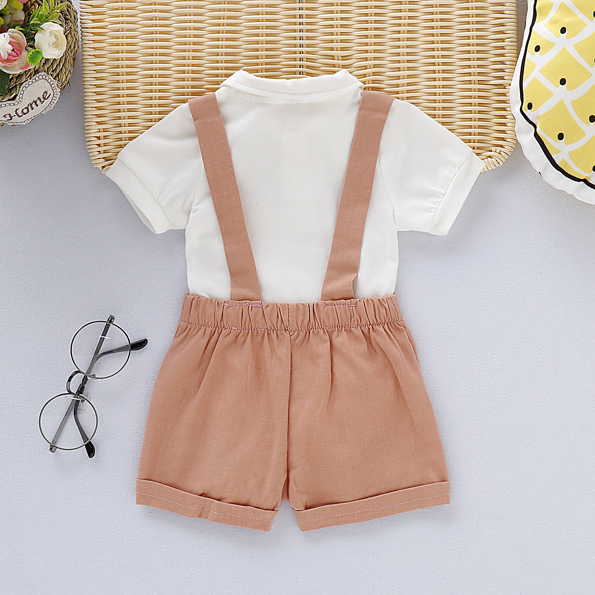the baby kids Custom Handcrafted Boys' Clothing Set - inner health plus baby & kids Preppy Style Bow Knot with Glam Vibe, Unique Affordable Gift vinolia baby & kids foto