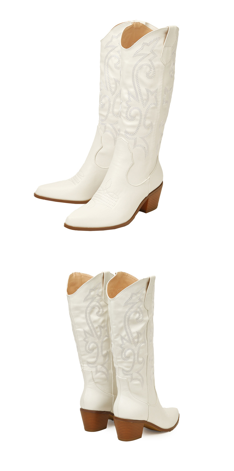 vintage Vintage Glamorous Women's modern Pointed Toe Riding Boots - Feminine Casual Style affordable
