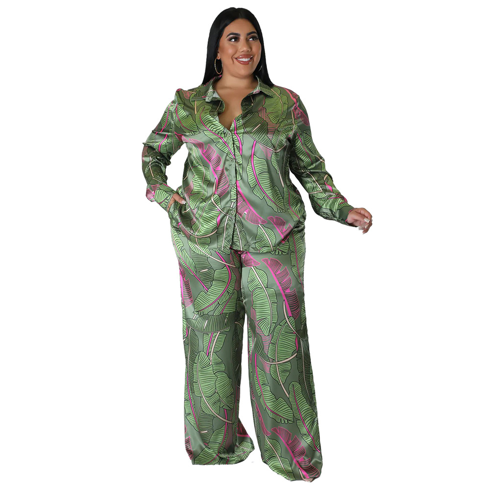 women's clothing vancouver Eye-Catching Retro Print Plus yours women's clothing Size Spandex Pants Set - Personalized, Non-Toxic Gift-Ready Two-Piece Outfit vintage women clothing