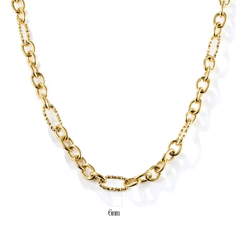 women's jewelry Heritage-Inspired 18K Gold Plated 304 Stainless Steel men's jewelry saks off fifth Twist Necklace with Vintage Charm 70s men jewelry