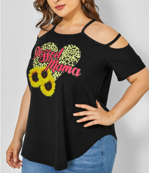1920s women's clothing Chic Timeless Polyester Letter Print T-Shirt - Dainty used women's clothing Wholesale Fashion Commute Style women's clothing ann taylor