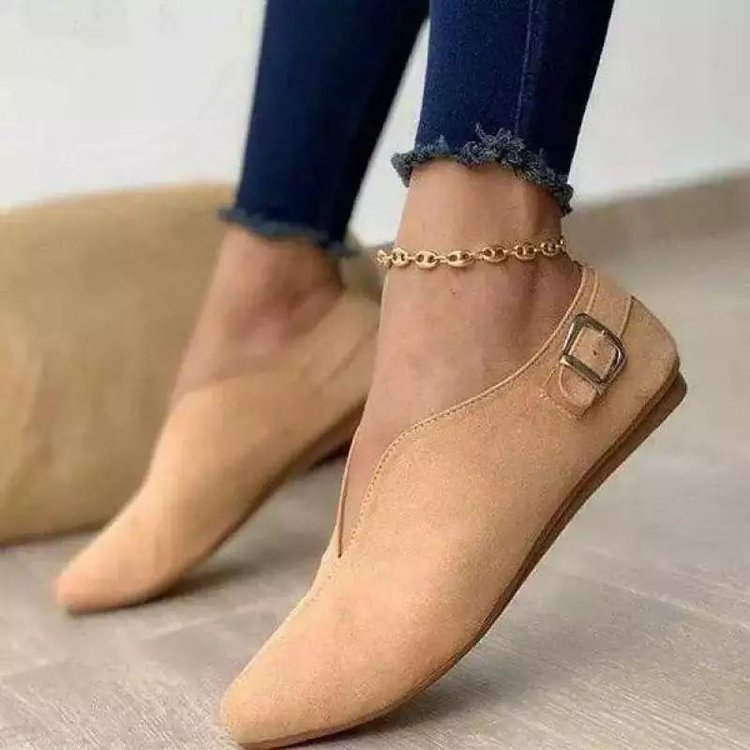 bespoke Luxury Weatherproof Women's Trendsetting Round-Toe Flats – Scratch-Resistant Statement artisan-made Piece limited edition