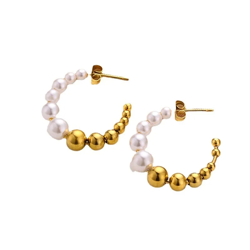 brilliance fine jewelry rings "Limited-Time Luxury Matte C-Shape Titanium Steel Imitation Pearl linaje .925 fine jewelry Earrings – Wholesale Fashion Pair" fine jewelry making classes near me