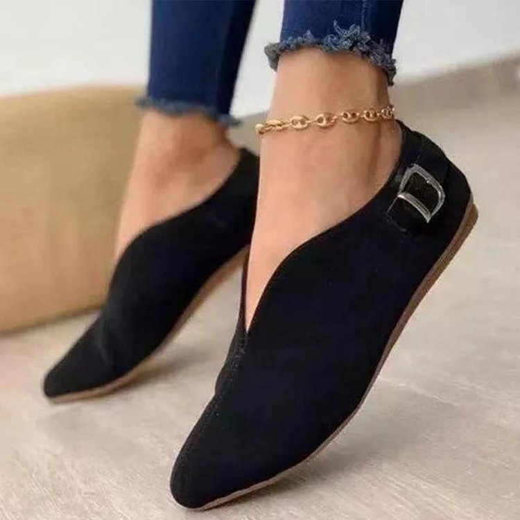 edgy Luxury Weatherproof Women's Trendsetting Round-Toe Flats boho – Scratch-Resistant Statement Piece modern