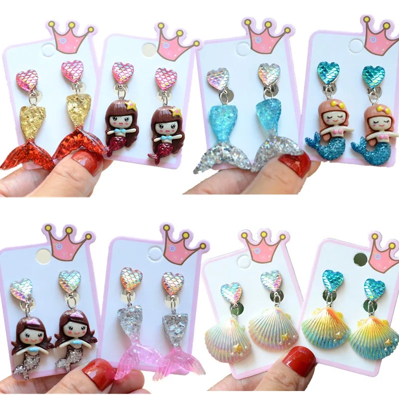 fashion jewelry sale "Glamorous Handpicked Mermaid especially for you fashion jewelry Shell Resin Earrings – Perfect for Party Wear 1 Pair" fashion jewelry boutique