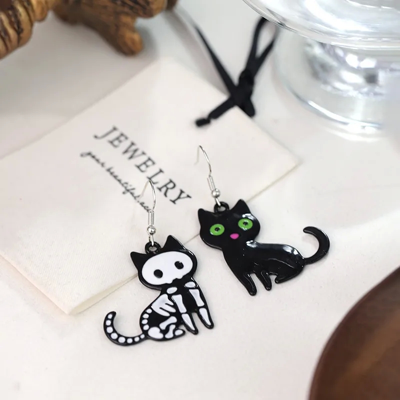 fashion jewelry wholesale near me Affordable Luxury Bohemian Chic Cat Alloy Drop Earrings - Trendsetting fashion jewelry design los angeles Shiny Classic Style high quality fashion jewelry wholesale