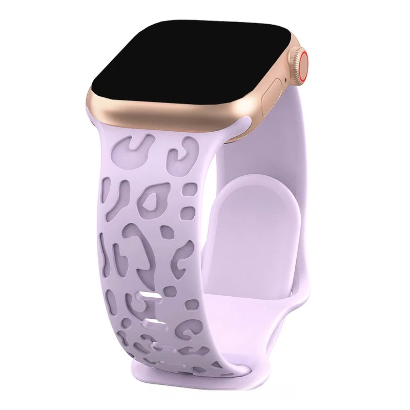 fashion zirconia jewelry Handmade Glam Leopard Silicone Strap for Apple Watch enhance fashion accessories with Butterfly Buckle - Sleek Design 10 different techniques in making fashion accessories