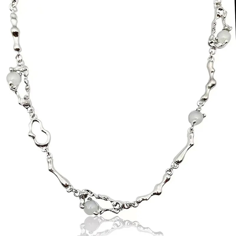 fine jewelry layered necklace "Retro Titanium Steel Plated Necklace - Scratch-Resistant & Sleek Design Wholesale Fashion Waves fine jewelry dangle earrings 1pc" fine jewelry los angeles